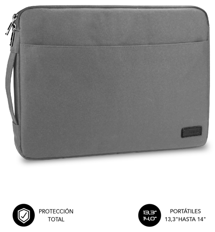 FUNDA PORTATIL SUBBLIM URBAN LAPTOP SLEEVE 13,3-14" GREY