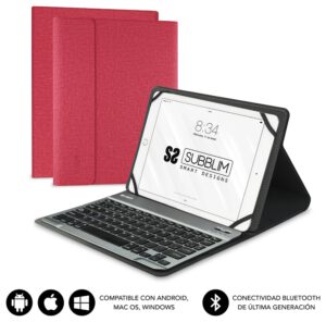 FUNDA TABLET SUBBLIM KEYTAB PRO BLUETOOTH 10,1" RED