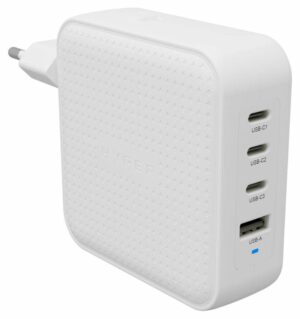 HYPERA HYPERJUICEA 100W USB-C GAN TRAVEL CHARGER (3C+1A)  WHITE