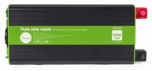 INVERSOR CORRIENTE DC-AC GEMBIRD COCHE DE ONDA SINUSOIDAL PURA DE 12 V 1000 W