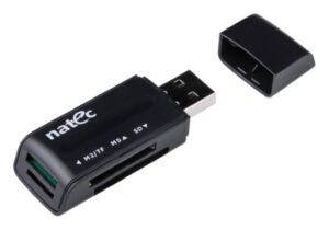 LECTOR DE TARJETAS NATEC MINI ANT 3 SDHC MMC M2 MICROSD USB 2.0 NEGRO