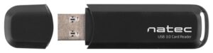 LECTOR DE TARJETAS NATEC USB 3.0 SCARAB 2 SD/MICRO SD NEGRO
