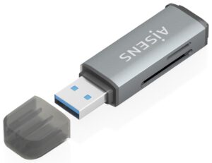 LECTOR TARJETAS AISENS SD MICRO SD MMC RS-MMC MMC MICRO USBA GRIS