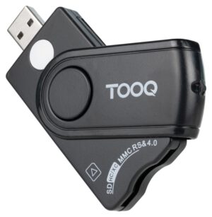 LECTOR TARJETAS TOOQ DNIE SIM SD/TF USB-A NEGRO