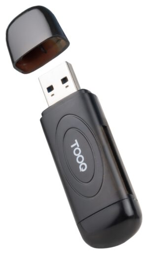 LECTOR TARJETAS TOOQ USB-A 3.0 SD/TF NEGRO