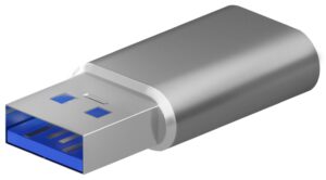 MINI ADAPTADOR AISENS USB 3.2 GEN2 USB 2.03A USB-C/H-A/M GRIS