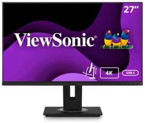 MONITOR VIEWSONIC 27" UHD IPS HDMI DP-INOUT USB-C RJ45 USB MULTI ERGO PIVOT