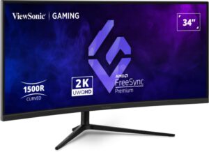 MONITOR VIEWSONIC 34" 21:9, 3440 x 1440, VA, 1500R curved gaming monitor, 180Hz, 1ms MPRT