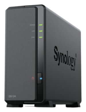 NAS SYNOLOGY DS124 1 BAHIA ETHERNET J4125 NEGRO