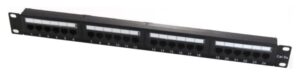 PATCH PANEL WP CAT6 UTP 24 NEGRO