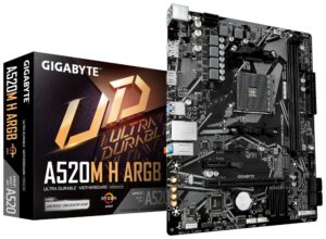 PLACA BASE GIGABYTE A520M H ARGB AM4 MICROATX