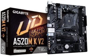 PLACA BASE GIGABYTE A520M K V2 AM4 MATX 2XDDR4