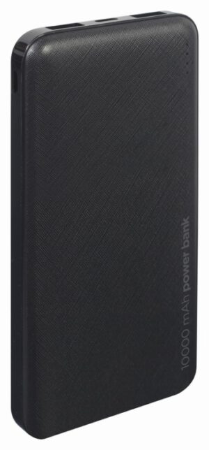 POWERBANK GEMBIRD 10000mAh 1x microUSB A 2x USB-A NEGRO