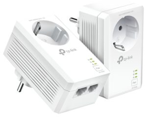 POWERLINE TP-LINK AV1000 KIT 2 UDS 2 PTOS GIGA CON ENCHUFE