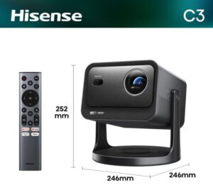 PROYECTOR TRICHROMA HISENSE C3 4K UHD 300" 2500 LUMENES DOLBY VISION IMAX