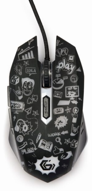 RATON GEMBIRD MUS-6B-GRAFIX-01 OPTICAL 3600DPI NEGRO USB