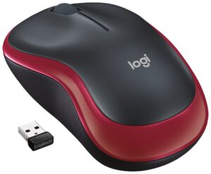 RATON LOGITECH M185 ROJO RF INALAMBRICO PILAS