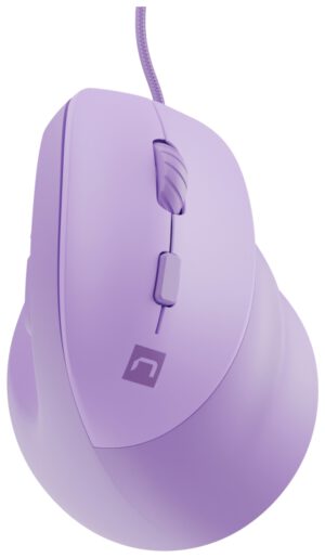 RATON NATEC CRAKE 2 PRO VERTICAL DIESTRO 12.800 DPI OPTICO LAVANDA USB