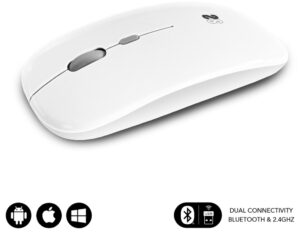 RATON SUBBLIM DUAL FLAT WHITE BLUETOOHT BATERIA RECARGABLE