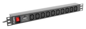 REGLETA LANBERG 1U 10A RACK 19 10X SOCKET NEGRO 2M