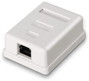 ROSETA DE SUPERFICIE AISENS RJ45 CAT.6 FTP 1 TOMA BLANCO