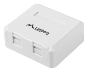 ROSETA DE SUPERFICIE LANBERG PARA 2 MODULOS KEYSTONE