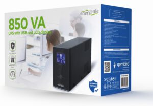 SAI GEMBIRD CON USB Y DISPLAY LCD 850 VA NEGRO