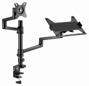 SOPORTE DE MESA GEMBIRD AJUSTABLE BRAZO PARA MONITOR Y BANDEJA PARA PORTATIL
