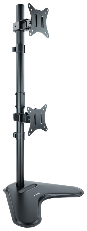 SOPORTE MESA TOOQ 2 PANTALLAS VERTICALES 17"-32" NEGRO