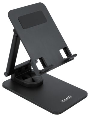 SOPORTE TOOQ PLEGABLE PARA TABLET HASTA 12.9" NEGRO