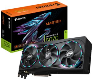 TARJETA GRAFICA GIGABYTE 5070 AERO OC 12GB NEGRO GDDR7