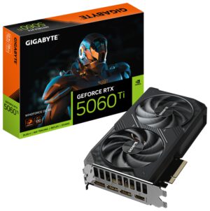 TARJETA GRAFICA GIGABYTE RTX 5060 TI WINDFORCE OC 8GB GDDR7
