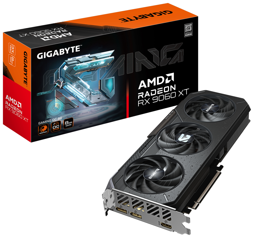TARJETA GRAFICA GIGABYTE RX 9060XT OC GAMING 8GB