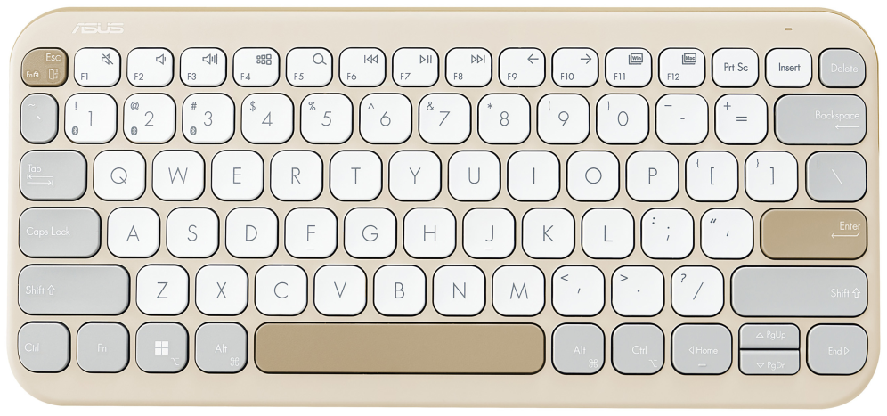 TECLADO ASUS KW100 INNALAMBRICO QWERTY BEIGE