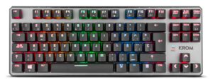 TECLADO GAMING KROM KERNEL TKL USB RETROILUMINADO MECANICO NEGRO