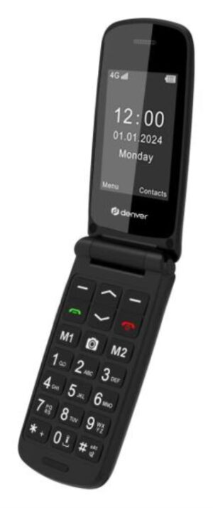 TELEFONO FLIP DENVER 4G ESPECIALMENTE PARA MAYORES