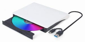 UNIDAD DE DVD USB EXTERNA GEMBIRD BLANCA