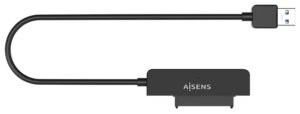 ADAPTADOR AISENS SATA A USB-A USB 3.0/3.1 GEN1 DISCOS 2.5 NEGRO