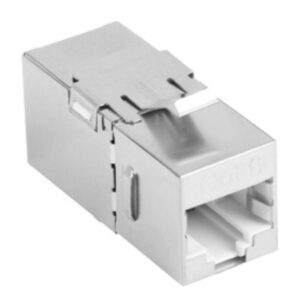 ADAPTADOR LANBERG CAT6 FTP HEMBRA THRU KEYSTONE RJ45 A RJ45, 90 GRADOS