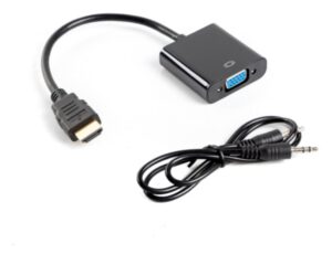 ADAPTADOR LANBERG HDMI MACHO/VGA HEMBRA+MINIJACK 3.5MM HEMBRA 20CM