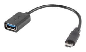 ADAPTADOR LANBERG OTG USB MICRO(M) 2.0 A USB-A(H) 15 CM NEGRO