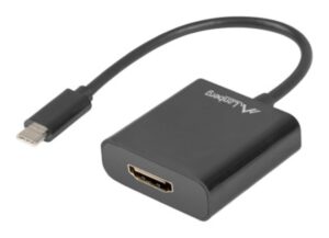ADAPTADOR USB LANBERG USB-C M 3.1 A HDMI H 15CM DISPLAYPORT ALT MODE NEGRO