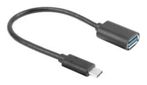 ADAPTADOR USB LANBERG USB-C M 3.1 A USB-A H 15CM OTG NEGRO