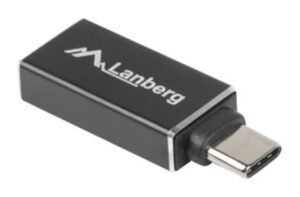 ADAPTADOR USB LANBERG USB-C M 3.1 A USB-A H OTG NEGRO