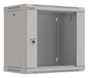 ARMARIO LANBERG MURAL RACK 19" 9U 540X350 FLAT PACK GRIS PUERTA CRISTAL