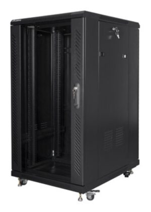 ARMARIO LANBERG RACK 19" 22U 600X800 FLAT PACK BLACK NEGRO