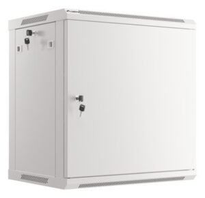ARMARIO RACK 19" MURAL 12U/600X450 PARA AUTOMONTAJE CON PUERTA METALICA GRIS