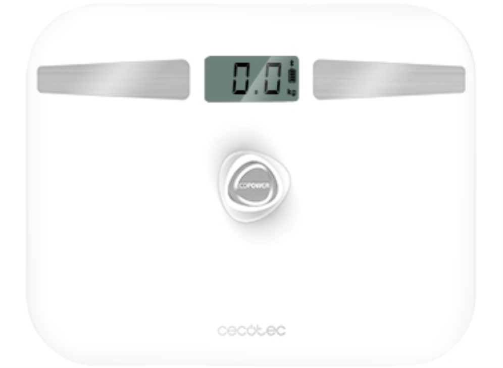 BASCULA DE BAÑO CECOTEC SURFACE PRECISION ECOPOWER 10200 SMART HEALTHY WHITE