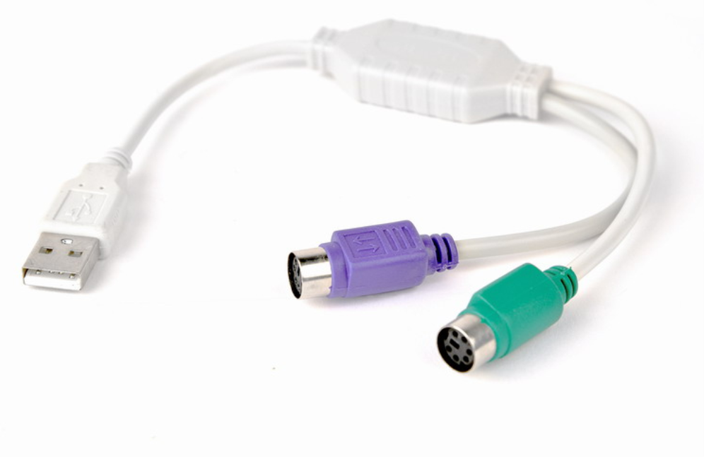 CABLE ADAPTADOR GEMBIRD USB MACHO A 2x PS2 HEMBRA BLANCO