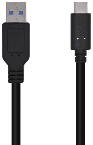 CABLE AISENS USB 3.1 GEN2 10GBPS 3A TIPO USB-C M-A M NEGRO 0,5mts